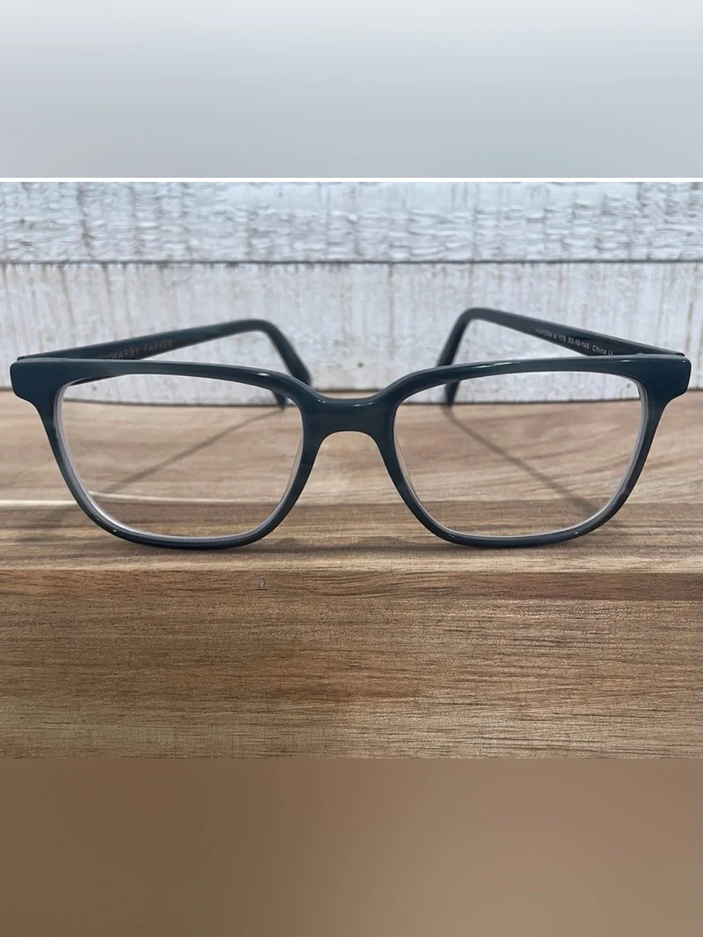 WARBY PARKER Hayden M 175 Unisex Square Striped Pacific Blue FRAMES 52-16-145
